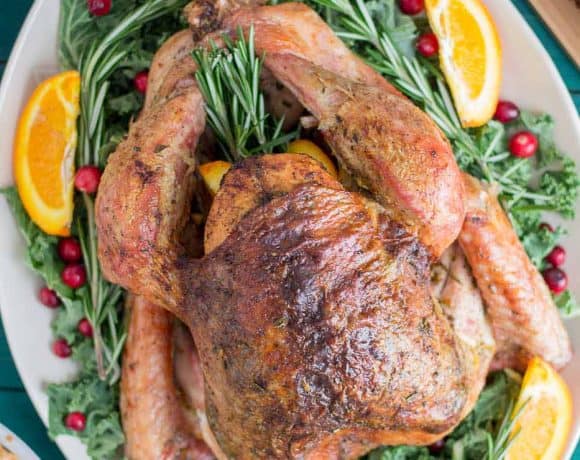 Thanksgiving doesn’t have to be intimidating.  With a few tips, tricks and this delicious Rosemary and Orange Roasted Turkey, I’ve got your back this Turkey day! | Strawberry Blondie Kitchen