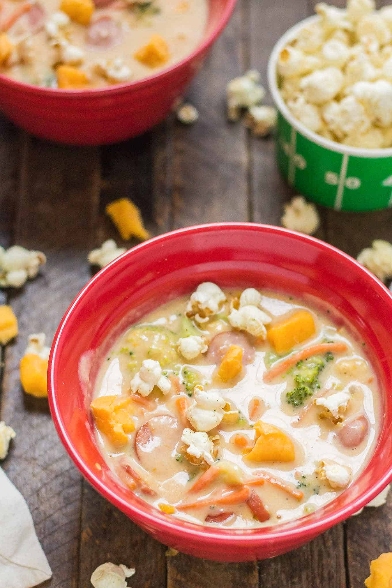 Smoked Sausage and Beer Cheese Soup Strawberry Blondie Kitchen