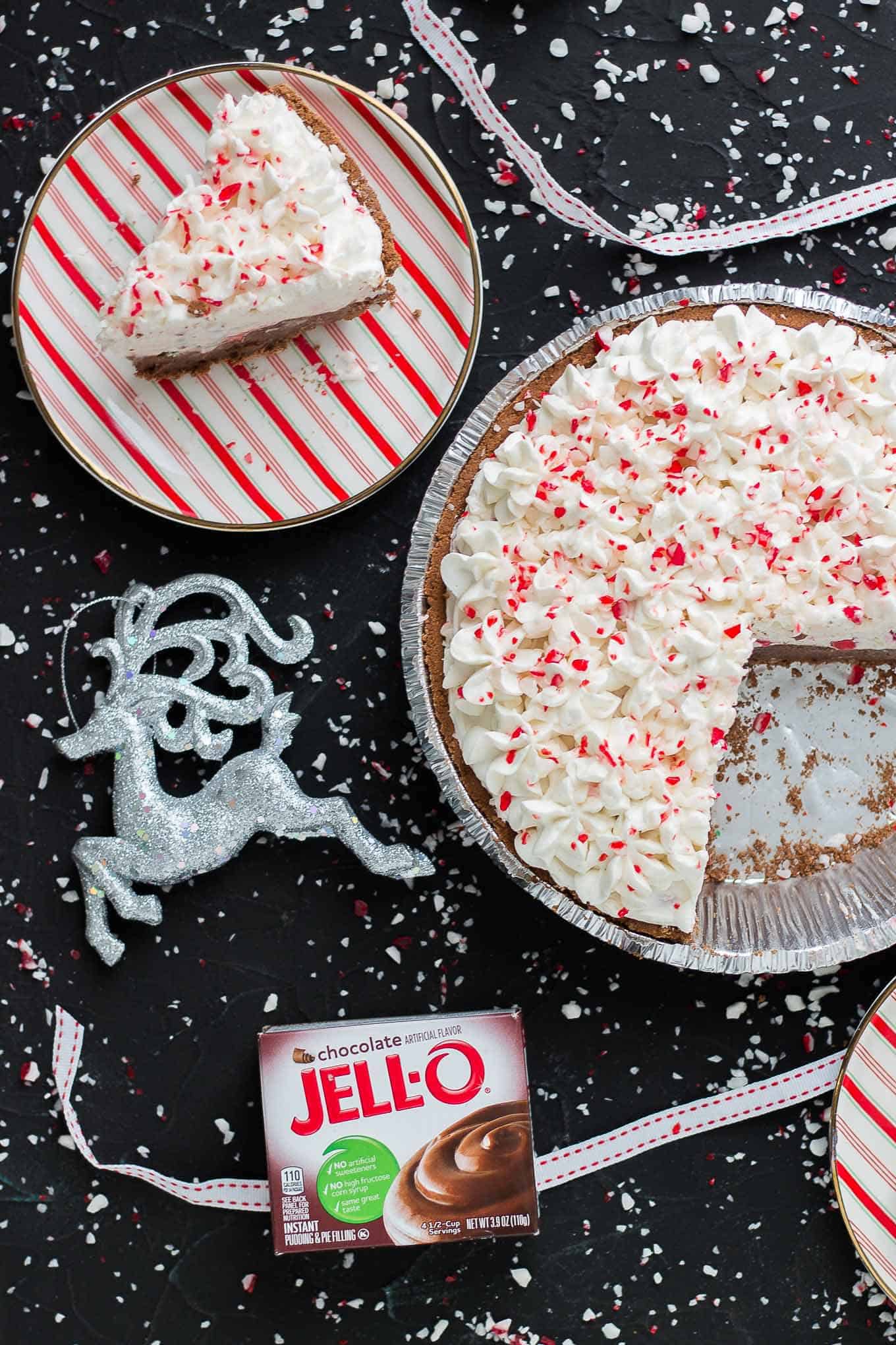 No Bake Candy Cane Pie Strawberry Blondie Kitchen