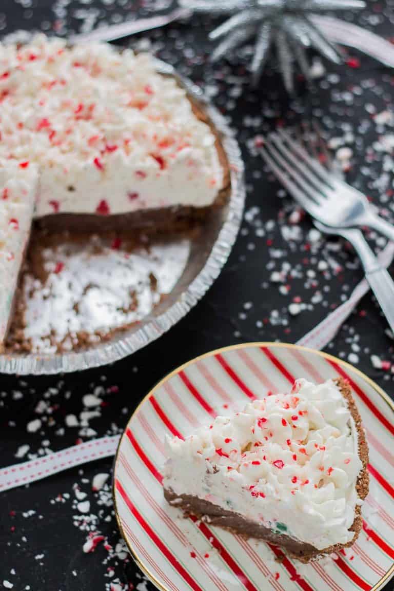 No Bake Candy Cane Pie Strawberry Blondie Kitchen