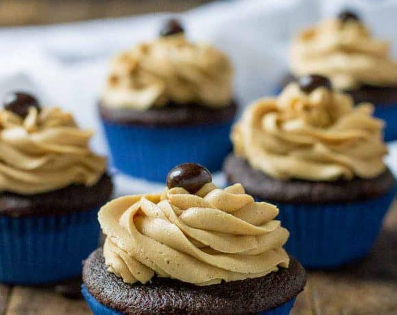 Peanut Butter Mocha Cupcakes