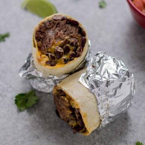 Braised Beef Nacho Burrito