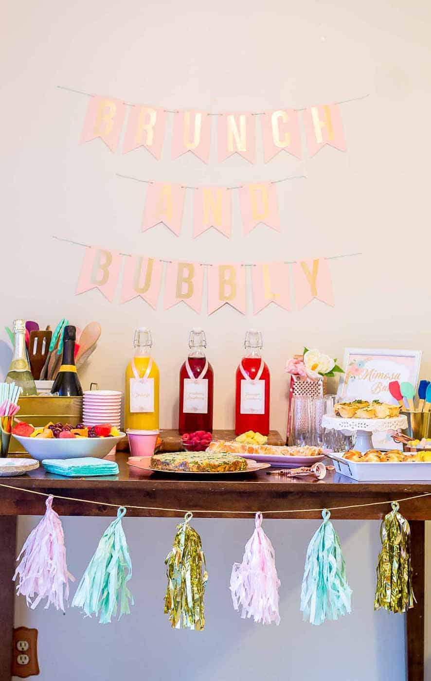 Brunch and Mimosas Party Ideas - Strawberry Blondie Kitchen