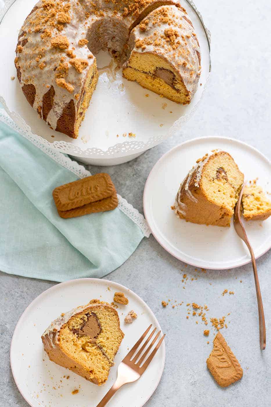 Cookie Butter Coffee Cake Strawberry Blondie Kitchen