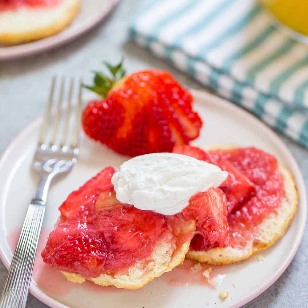 Strawberry Rhubarb Shortcake