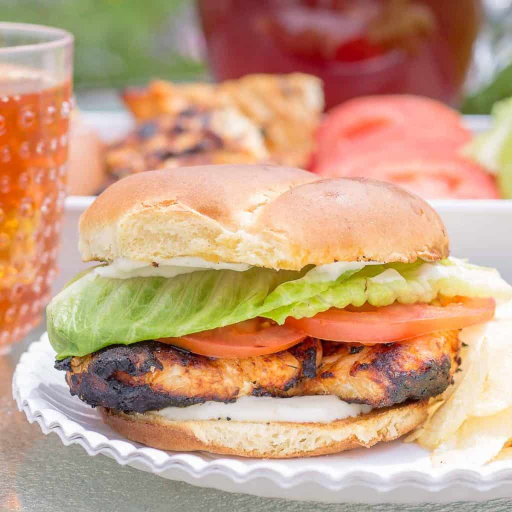 Grilled Buffalo Chicken Sandwiches Strawberry Blondie Kitchen