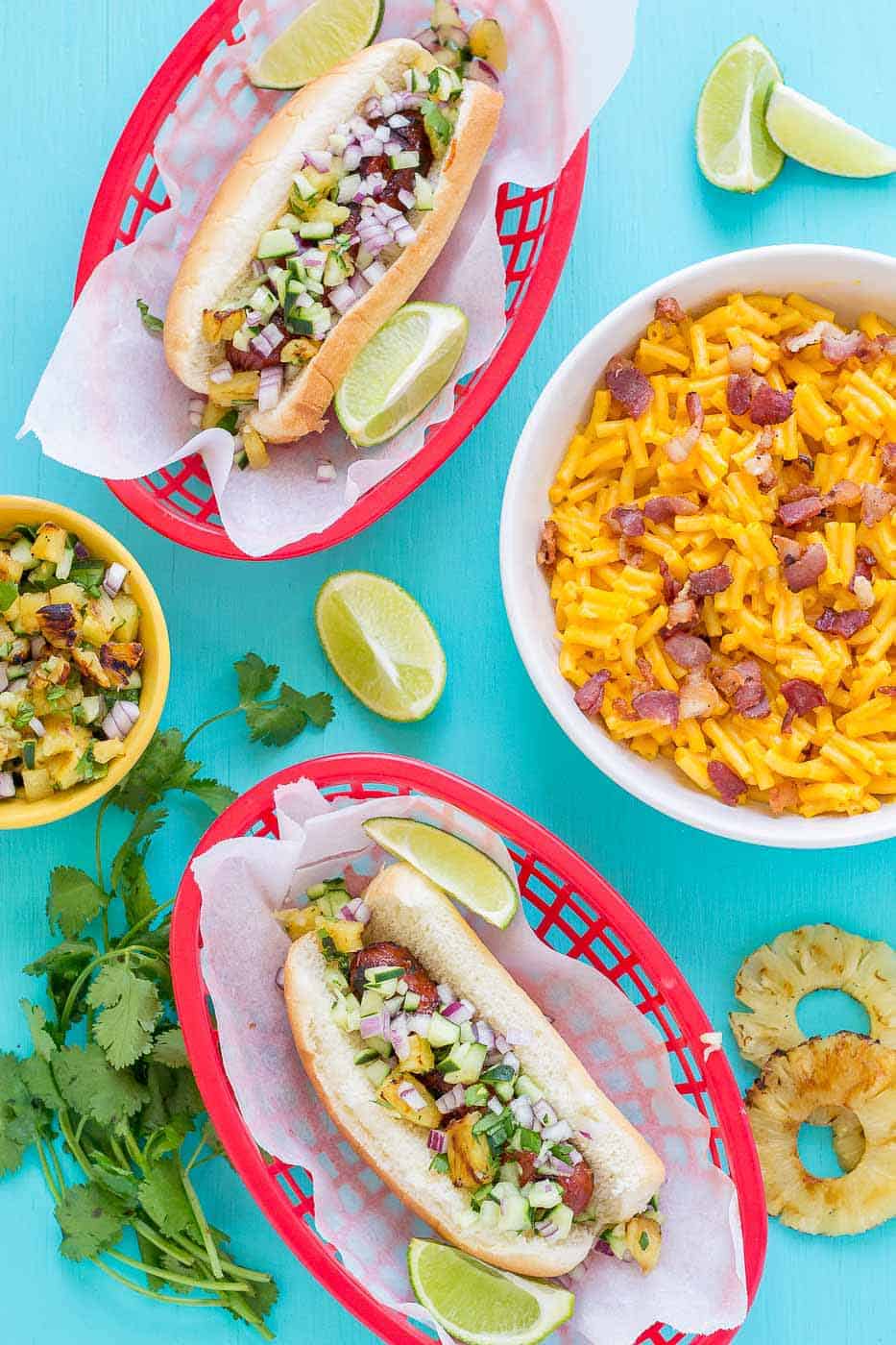 Hawaiian BBQ Hot Dogs Strawberry Blondie Kitchen