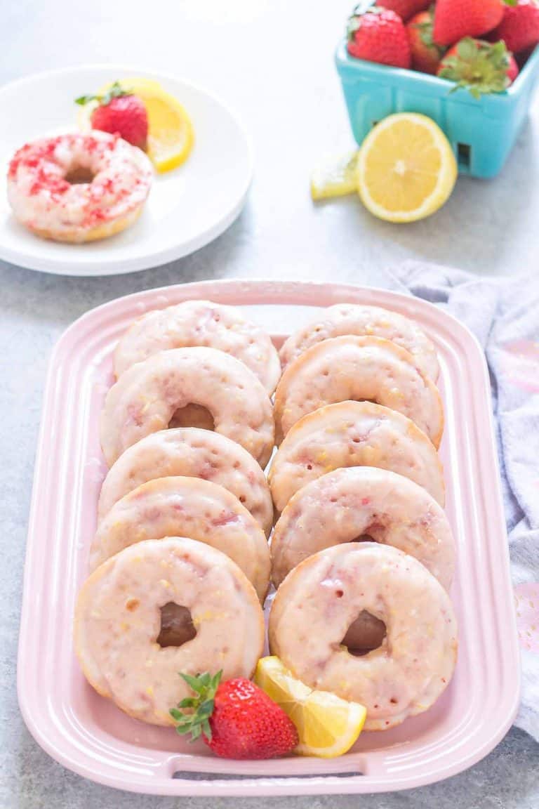 Strawberry Lemonade Donuts Strawberry Blondie Kitchen