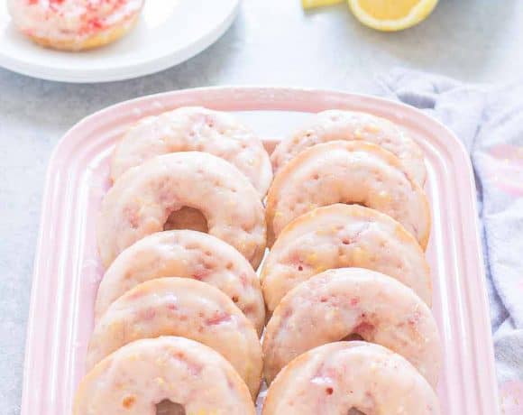 Strawberry Lemonade Donuts