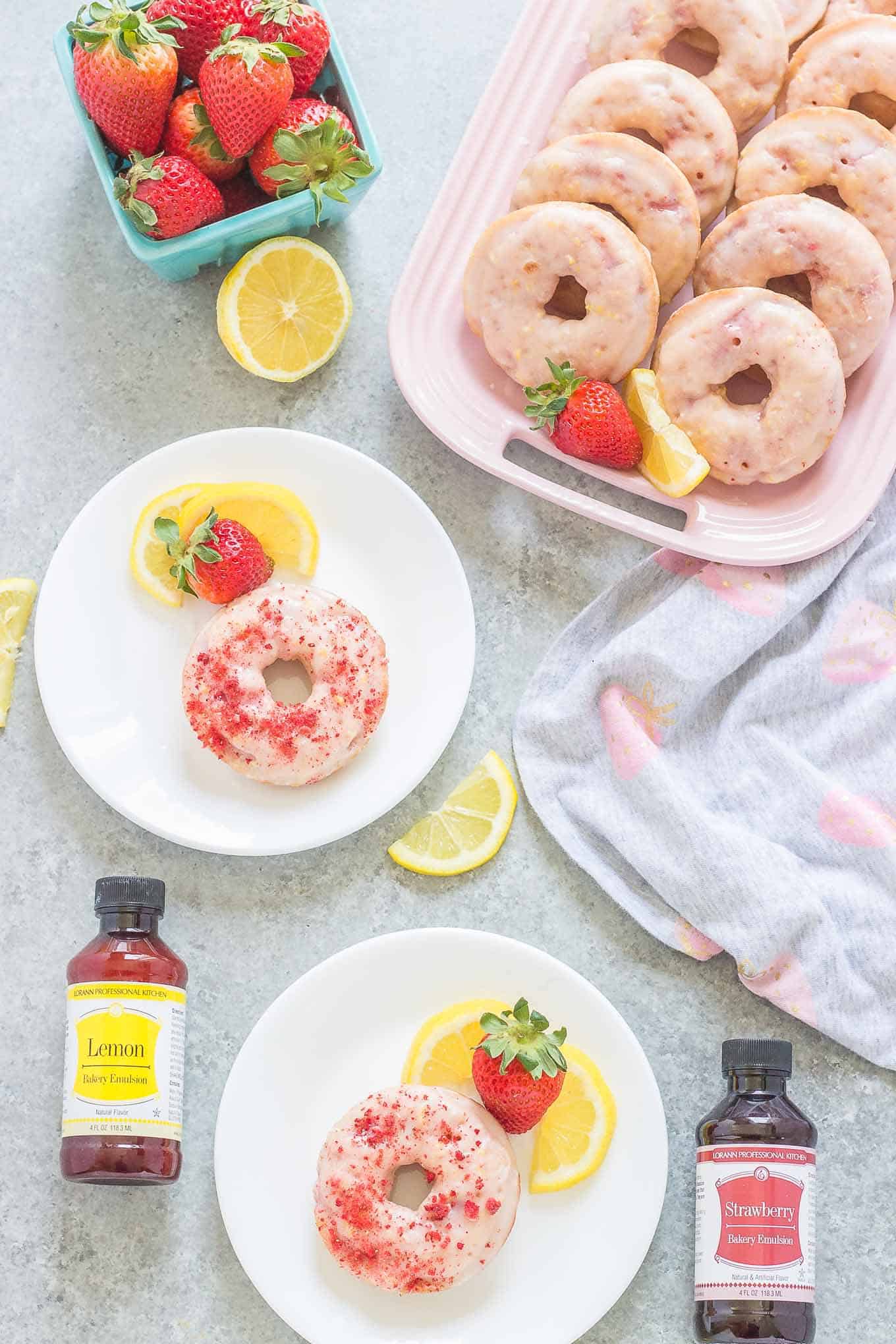 Strawberry Lemonade Donuts Strawberry Blondie Kitchen
