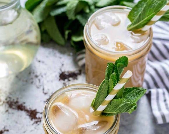 Vanilla Mint Iced Coffee