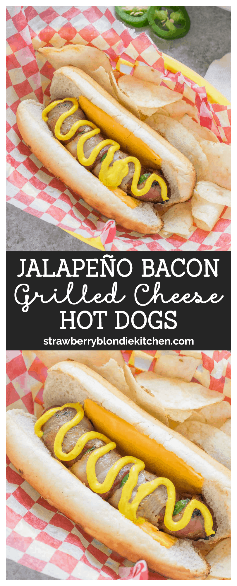 Jalapeño Bacon Grilled Cheese Hot Dogs Strawberry Blondie Kitchen