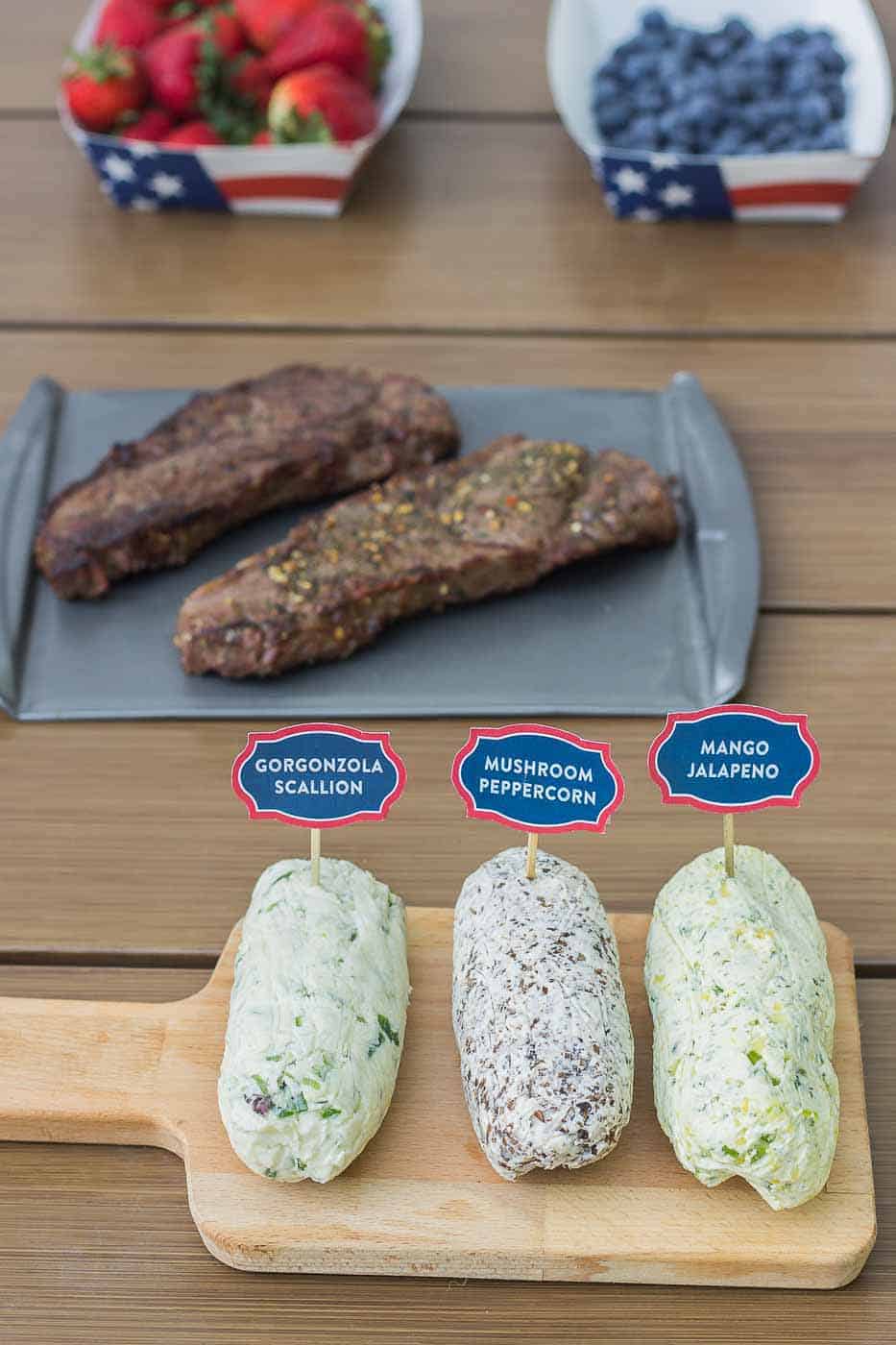 NY Strip Steak with Compound Butter 3 ways Strawberry Blondie Kitchen