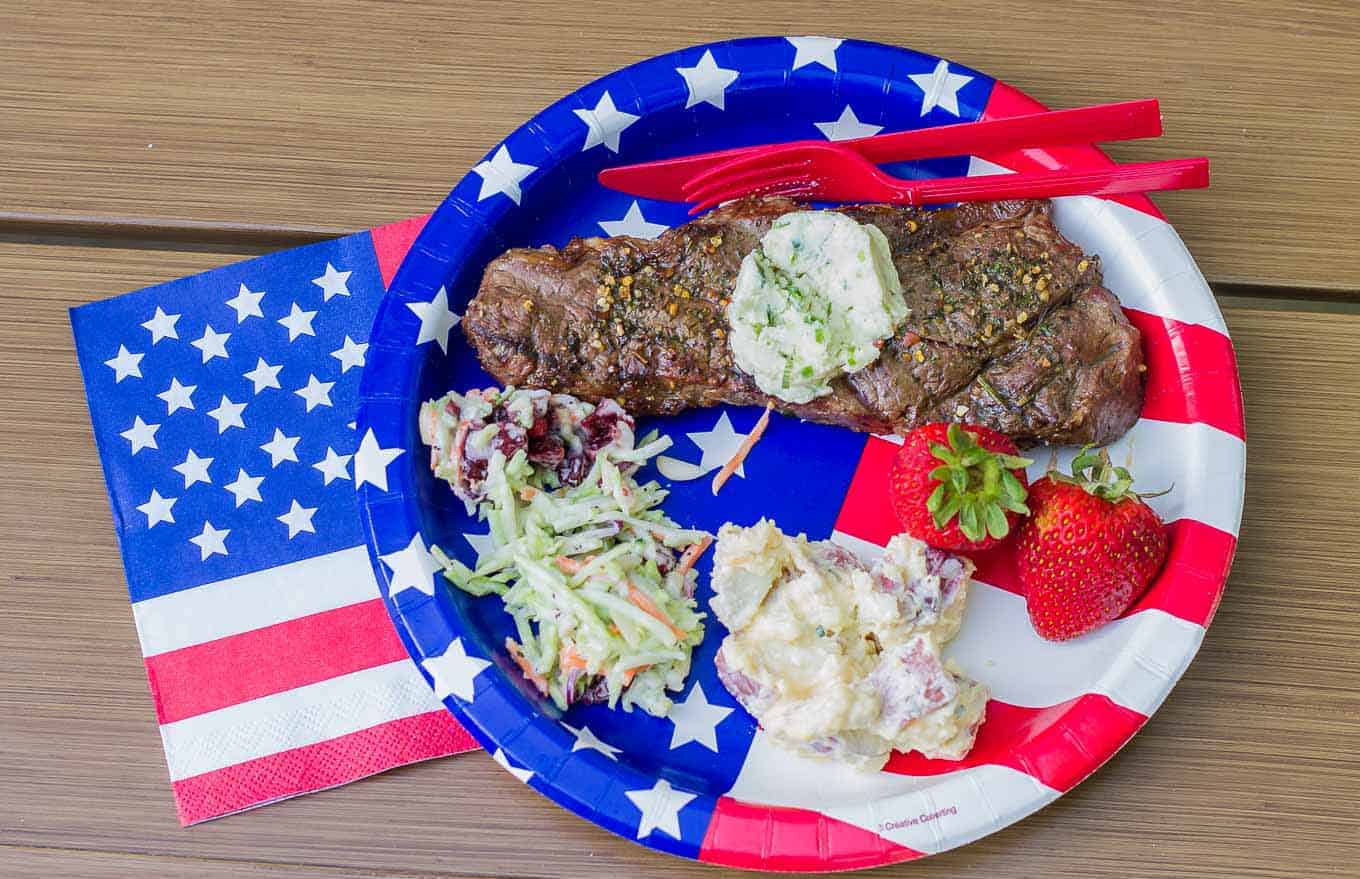 NY Strip Steak with Compound Butter 3 ways Strawberry Blondie Kitchen
