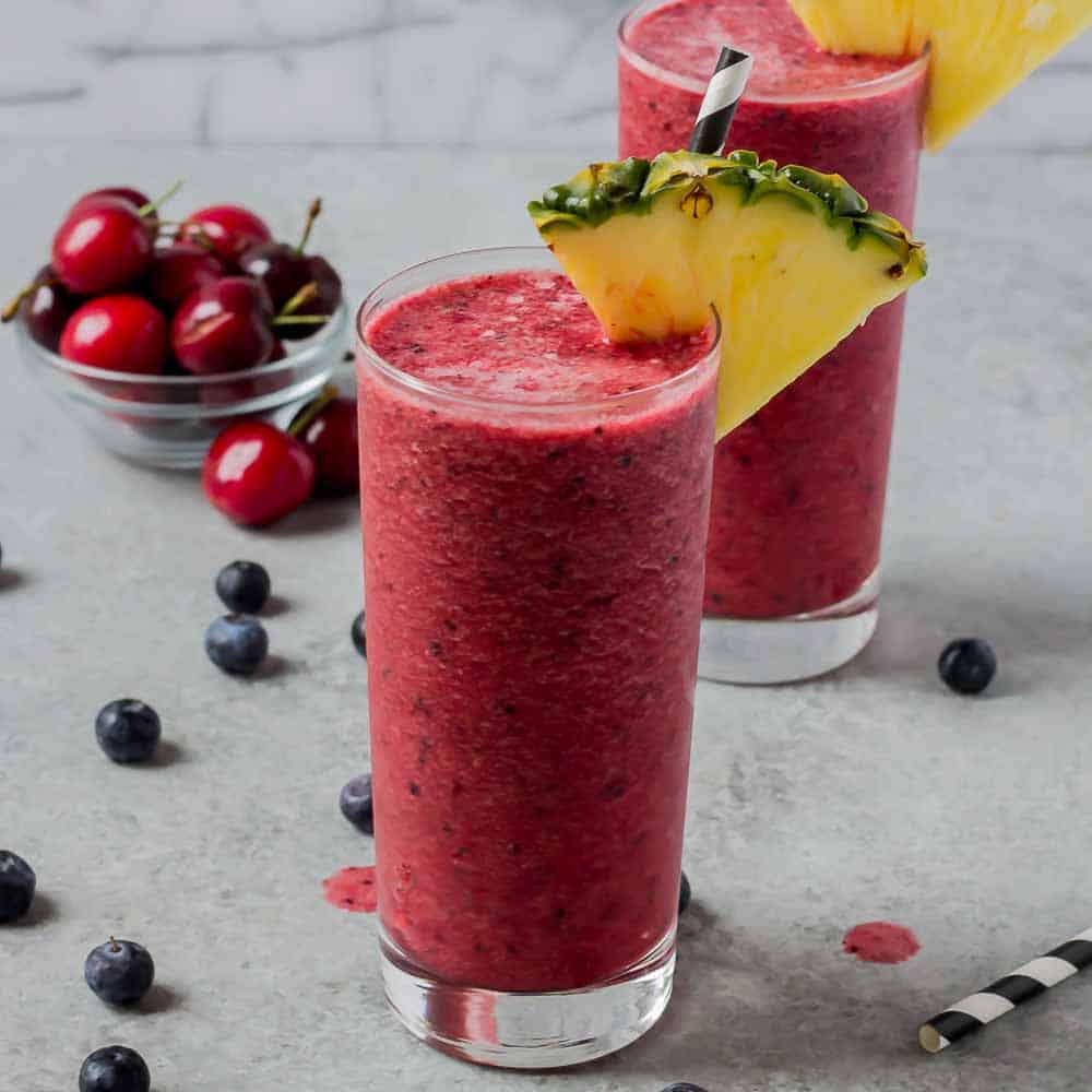 Berry Pineapple Smoothies Strawberry Blondie Kitchen
