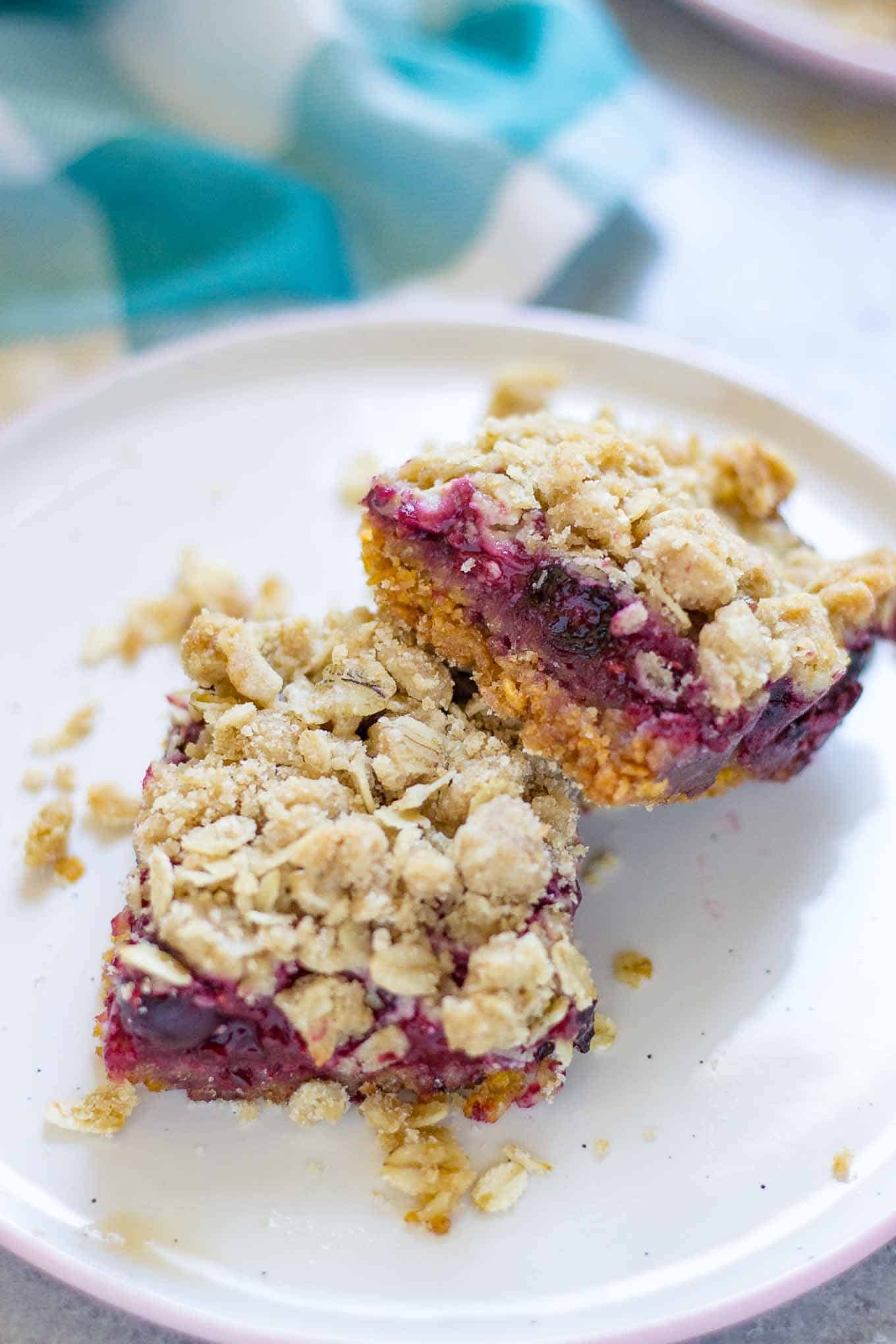 Mixed Berry Crumble Bars Strawberry Blondie Kitchen