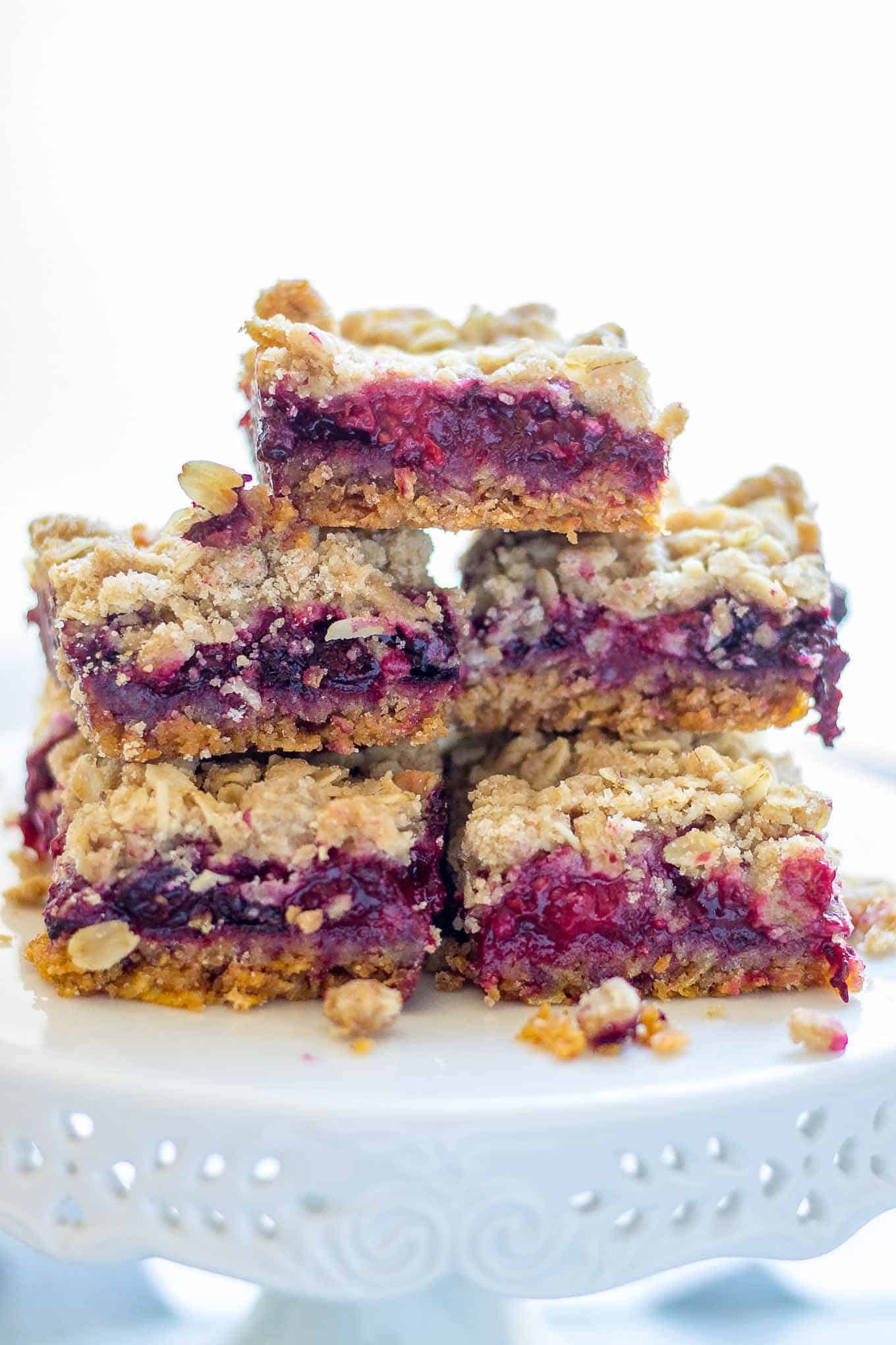 Mixed Berry Crumble Bars Strawberry Blondie Kitchen