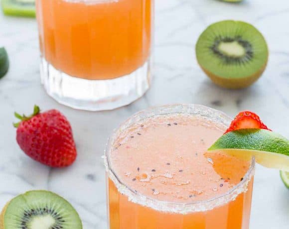 Skinny Strawberry Kiwi Margarita