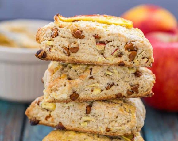 Apple Cinnamon Scones with Maple Butter