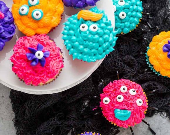 Monster Pinata Cupcakes