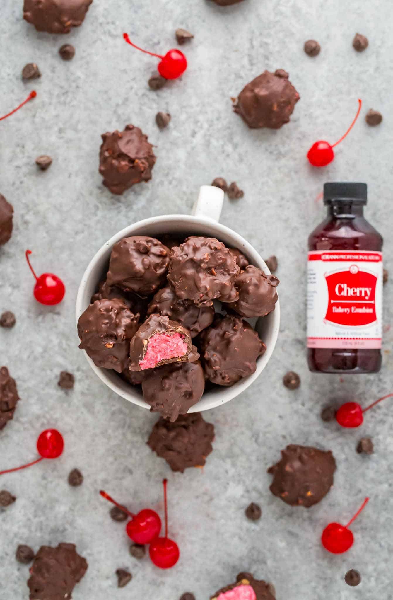 Cherry Mash Truffles Strawberry Blondie Kitchen