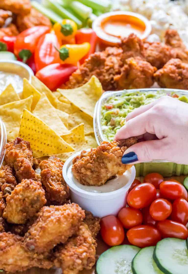 Chicken Wing Platter Strawberry Blondie Kitchen