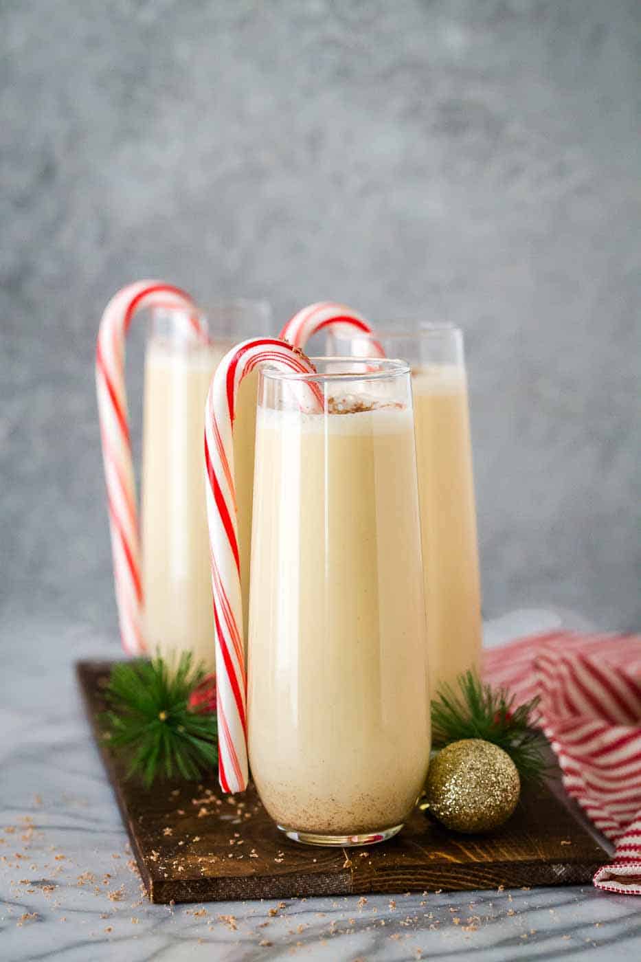 Chocolate Peppermint Eggnog Cocktail Strawberry Blondie Kitchen