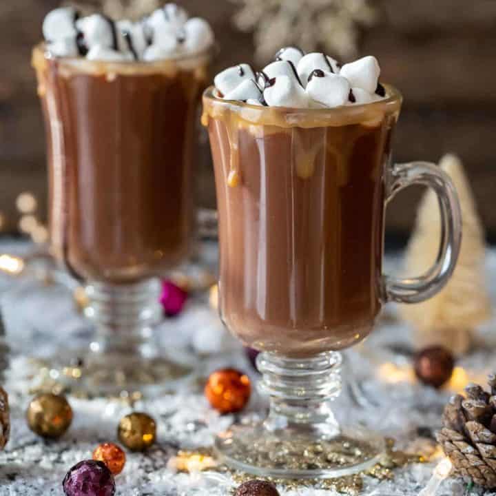 Salted Caramel Hot Chocolate Toddy