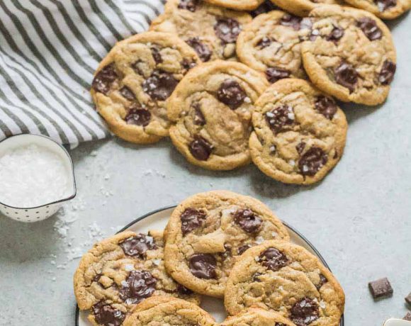 Tahini Toffee Chocolate Chip Cookies