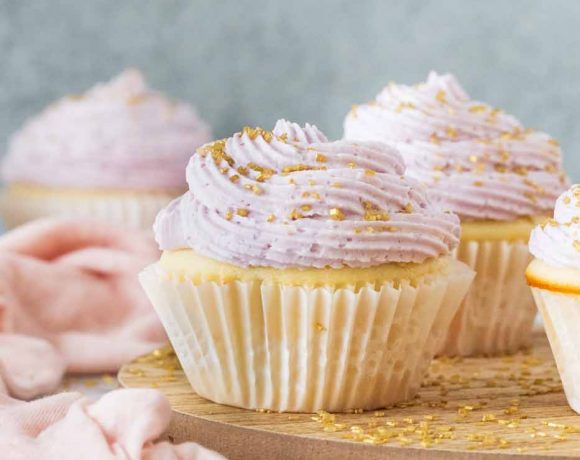 Lavender Mimosa Cupcakes