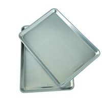 Nordic Ware Natural Aluminum Commercial Baker's Half Sheet (2 Pack), Silver