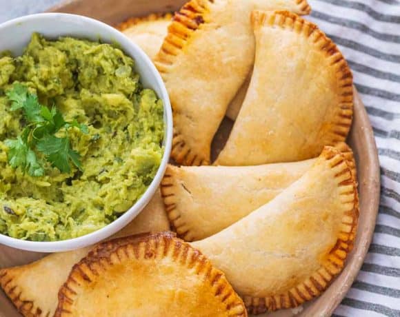 Baked Beef Empanadas on a tray