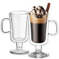 Coffee Glasses - 8 1/2 Oz (2 Pack) Insulated Mugs