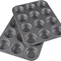 AmazonBasics Nonstick Muffin Pan, Set of 2