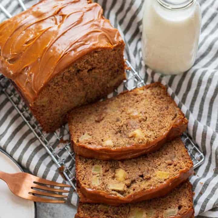 Caramel Apple Cider Banana Bread