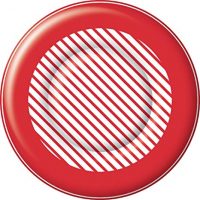 Holiday Paper Plates, Candy Cane Stripe