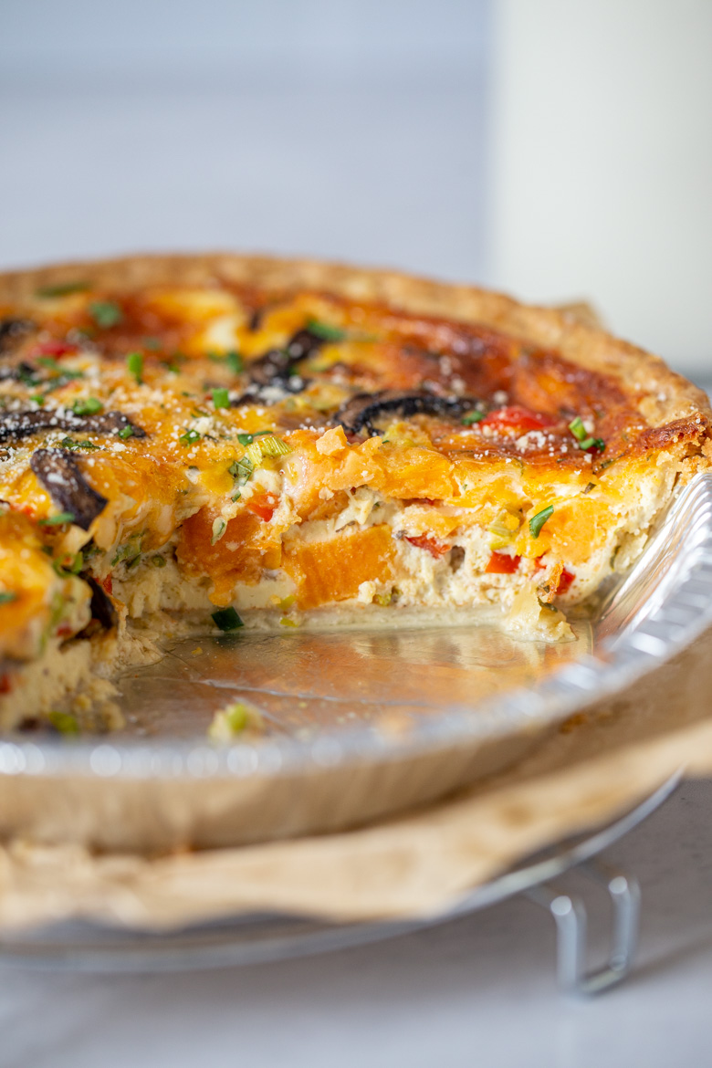 Easy Vegetable Quiche - Strawberry Blondie Kitchen