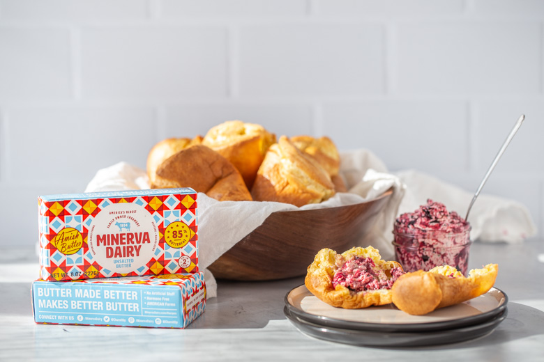 Popovers made with Minerva Dairy Butter