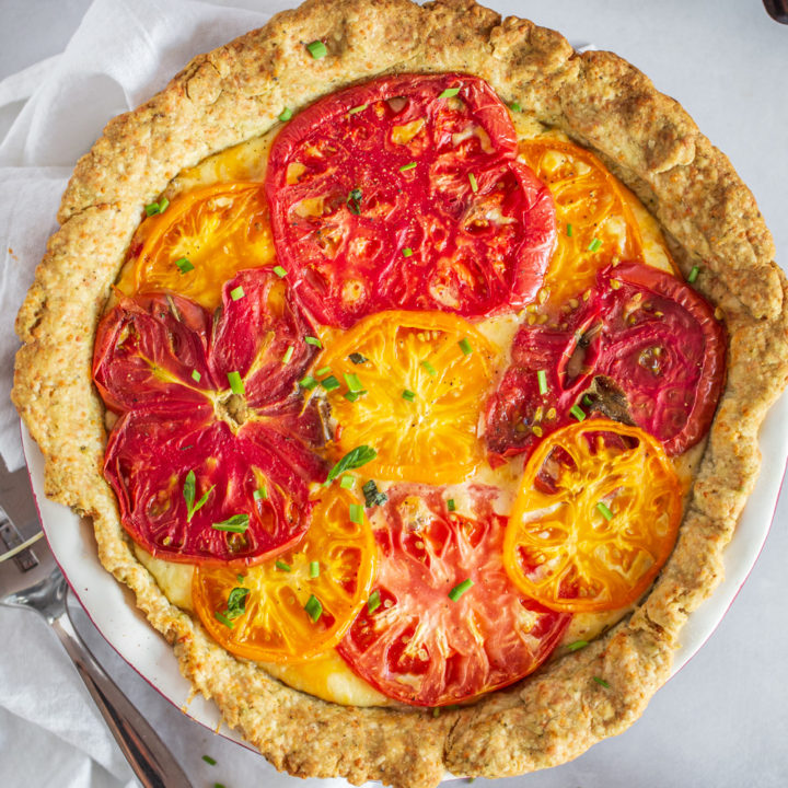 Tomato Pie with Herb Crust