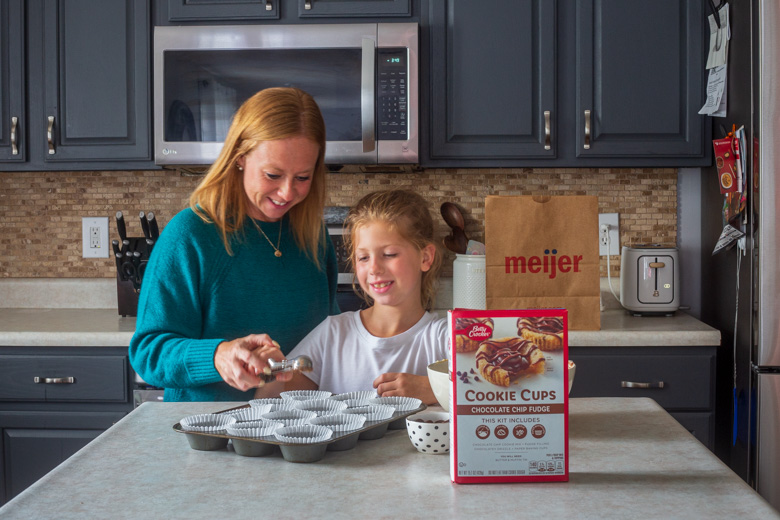 Mommy and me baking in the kitchen